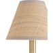 Polly 1 Light 8 inch Natural Brass Sconce Wall Light in Rattan Shade